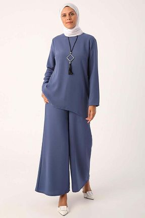 ست بالاتنه و پائین تنه حجاب طوسی زنانه رگولار ALLDAY - کد 650060006