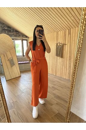 سرهمی نارنجی زنانه بدون آستین caddstore - کد 891796463