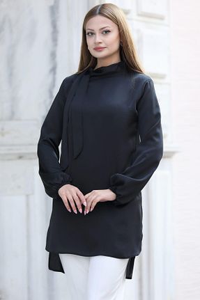 تونیک حجاب مشکی زنانه بافتنی modapodyum - کد 892862637