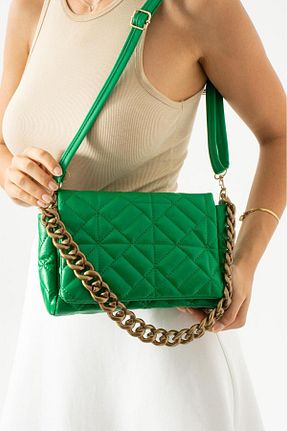 کیف دوشی سبز زنانه چرم مصنوعی Kaya Bag - کد 891788047