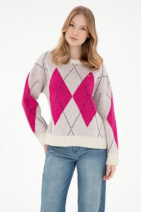 پلیور طوسی زنانه ساده U.S. Polo Assn. - کد 891797786