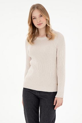 پلیور بژ زنانه ساده U.S. Polo Assn. - کد 891797708