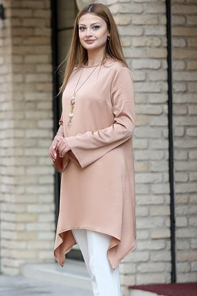ست بالاتنه و پائین تنه حجاب قهوه ای زنانه رگولار modapodyum - کد 891787157