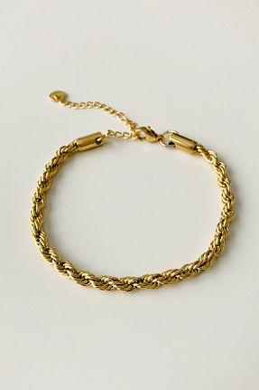 دستبند استیل (فولاد) طلائی استیل (فولاد) Tupek Store - کد 891806651