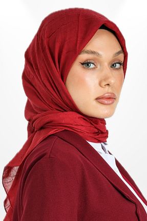 شال قرمز زنانه پنبه ای hijabchi - کد 892902676