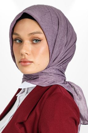 شال بنفش زنانه پنبه ای hijabchi - کد 892902498