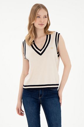 پلیور بژ زنانه ساده U.S. Polo Assn. - کد 891801604