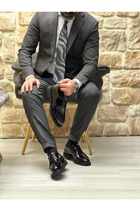 کفش کژوال مشکی مردانه چرم خالص ByItallanoshoes - کد 891814897