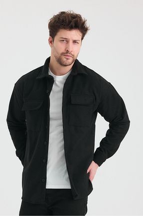 پیراهن مشکی مردانه رگولار allymoda - کد 789745457