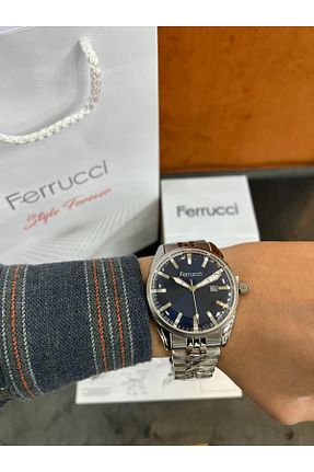 ساعت مچی سرمه ای مردانه 43 میلی متر Ferrucci - کد 891901458