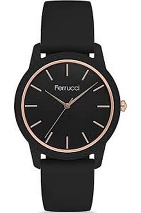 ساعت مچی مشکی زنانه 36 میلی متر Ferrucci - کد 891904121