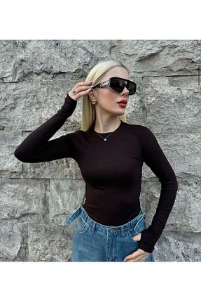 بلوز مشکی زنانه ساده GÖKÇEGYM - کد 891901412