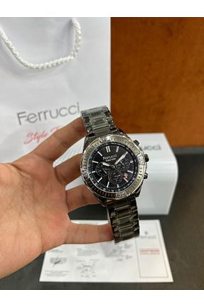 ساعت مچی مشکی مردانه 46 میلی متر Ferrucci - کد 891926342