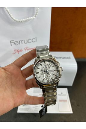 ساعت مچی طوسی مردانه 45 میلی متر Ferrucci - کد 891926416