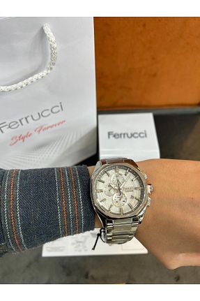 ساعت مچی طوسی مردانه 45 میلی متر Ferrucci - کد 891926416