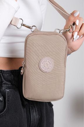 کیف پستچی بژ زنانه پارچه ای Baginn - کد 893264587