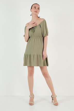 لباس سبز زنانه بافتنی Lela - کد 891925469