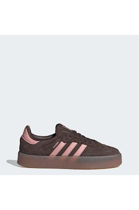 کفش اسنیکر قهوه ای زنانه بند دار adidas - کد 893280945