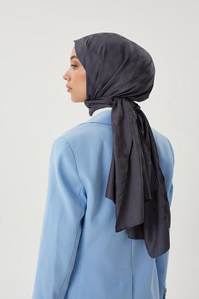 شال طوسی زنانه ابریشم Pull Scarfs - کد 893281517