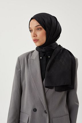 شال مشکی زنانه ابریشم pullscarfs - کد 893280833