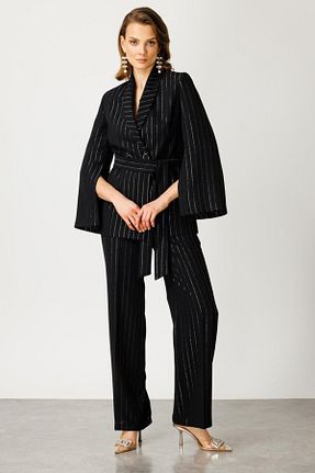 شلوار مشکی زنانه پاچه ساده Moda İlgi - کد 891933933