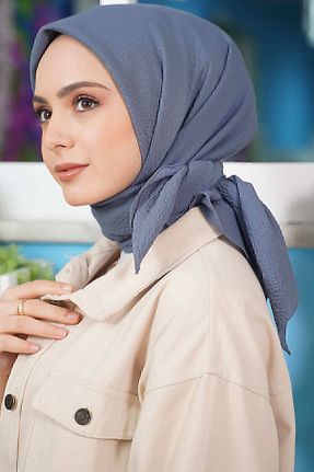 روسری طوسی پنبه پلی استر Organic Scarfs - کد 558114025