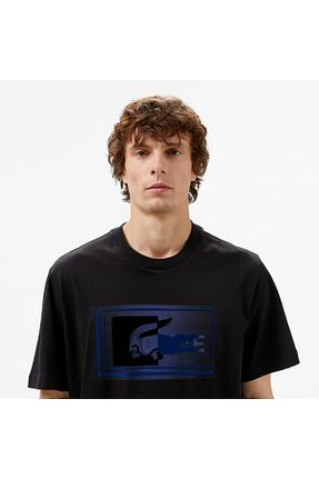 تیشرت مشکی مردانه رگولار Lacoste - کد 849697191