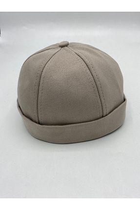 کلاه بژ زنانه پنبه ای GONCA ŞAPKA - کد 888976173