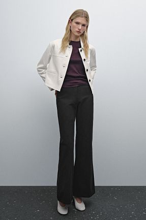 شلوار مشکی زنانه پنبه ای Massimo Dutti - کد 891988033