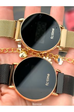 ساعت مچی زرد زنانه 42 میلی متر Ferrucci - کد 896291761
