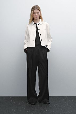 شلوار مشکی زنانه پشمی Massimo Dutti - کد 891994484