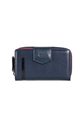 کیف پورتفوی و کلاچ سرمه ای زنانه Grande - کد 894758143