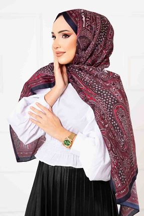 شال طوسی زنانه پنبه ای EBRUTESETTÜR - کد 892001102