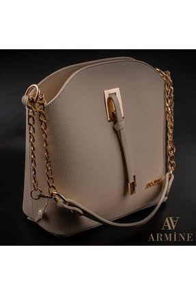 کیف دوشی قهوه ای زنانه چرم مصنوعی Armine - کد 854035921