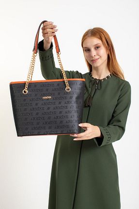 کیف دوشی مشکی زنانه پارچه ای Armine - کد 356732654