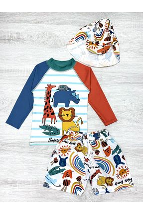 مایو رنگی بچه گانه مخلوط پلی استر My Kids Wear - کد 893315476