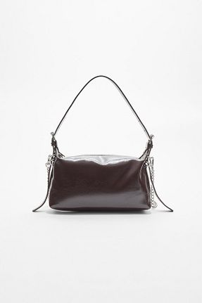 کیف دوشی قهوه ای زنانه پلی اورتان Stradivarius - کد 892010600