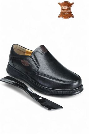 کفش کژوال مشکی مردانه چرم خالص The Dortex Shoes - کد 892017053