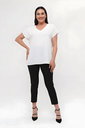 بلوز سایز بزرگ نباتی زنانه سایز بزرگ Hanezza - کد 5777018