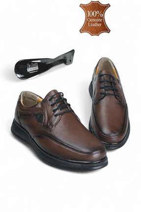 کفش کژوال قهوه ای مردانه چرم خالص The Dortex Shoes - کد 892014857