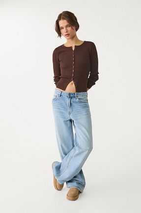 رویه قهوه ای زنانه ویسکون Stradivarius - کد 892007321