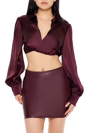 پیراهن بنفش زنانه رگولار Forever 21 - کد 892457045