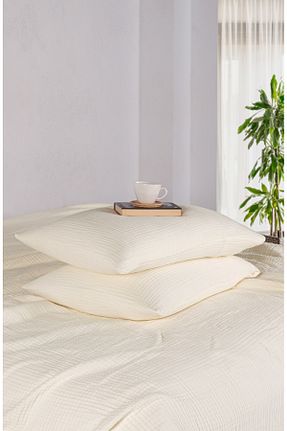 روکش بالش بژ پنبه MYLASA HOME - کد 892031141
