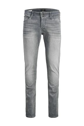 شلوار جین طوسی مردانه پاچه تنگ Jack & Jones - کد 451651899