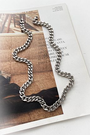 گردنبند استیل ( فولاد ) زنانه استیل (فولاد) LAİKA - کد 892027141