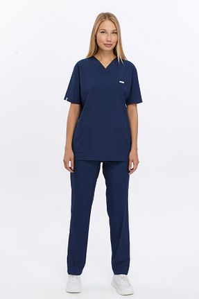 ست بالاتنه و پائین تنه سرمه ای زنانه بافتنی Yulauniform - کد 893327936