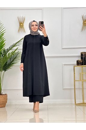 ست بالاتنه و پائین تنه حجاب مشکی زنانه رگولار Genel Markalar - کد 892066769