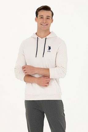 سوئیشرت بژ مردانه ساده U.S. Polo Assn. - کد 892040848