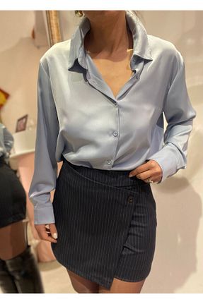 دامن سرمه ای زنانه بافتنی Butik - کد 892040957