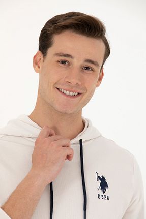 سوئیشرت بژ مردانه ساده U.S. Polo Assn. - کد 892040848